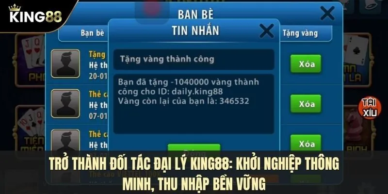 Trở thành đối tác đại lý King88: Khởi nghiệp thông minh, thu nhập bền vững