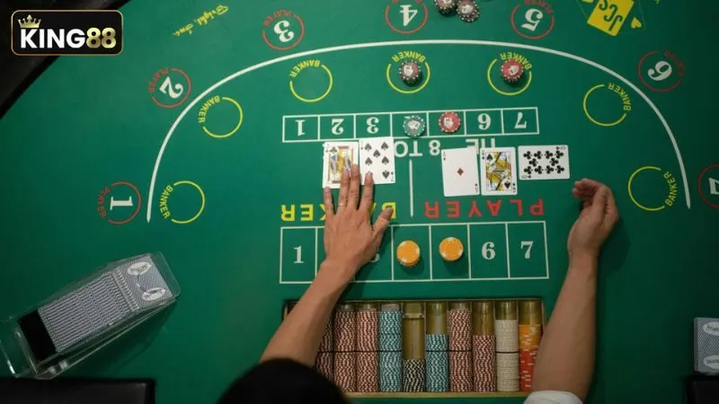 Một ván đánh bài baccarat diễn ra tương đối nhanh với các bước cơ bản Một ván đánh bài baccarat diễn ra tương đối nhanh với các bước cơ bản
